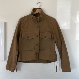 REI Cooperative Button Front Canvas Utility Jacket Women’s Size Small